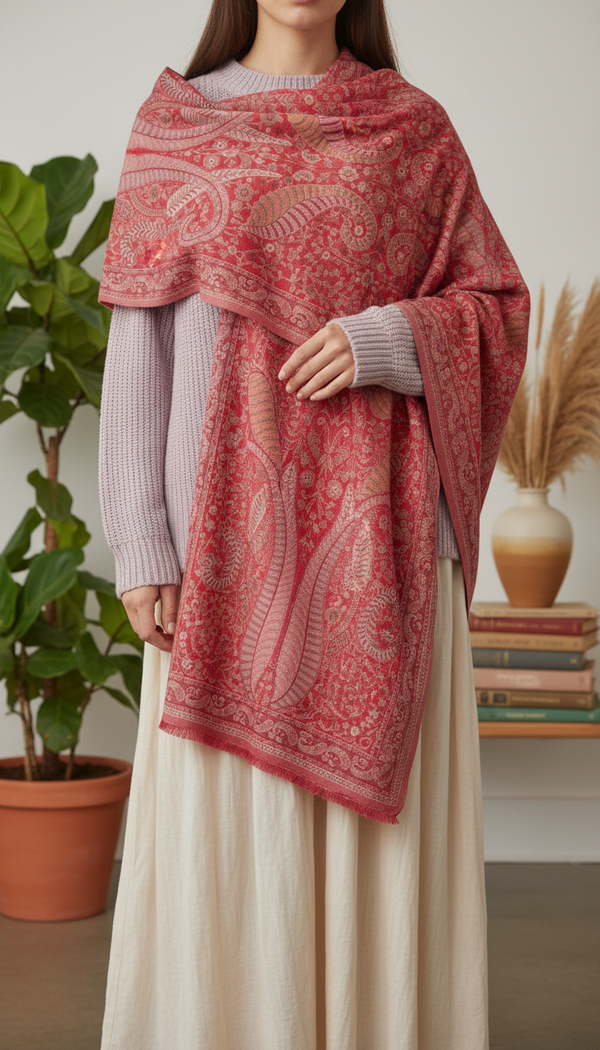 Red Winter Stole PW5753