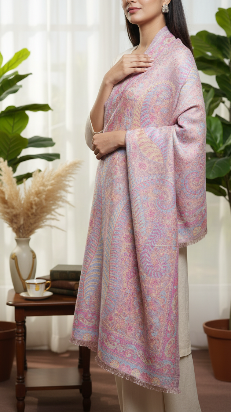 Pink Winter Stole PW5753