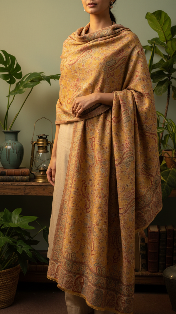 Mustard Winter Stole PW5754