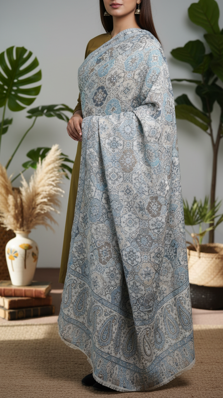 Cream Winter Stole PW5754