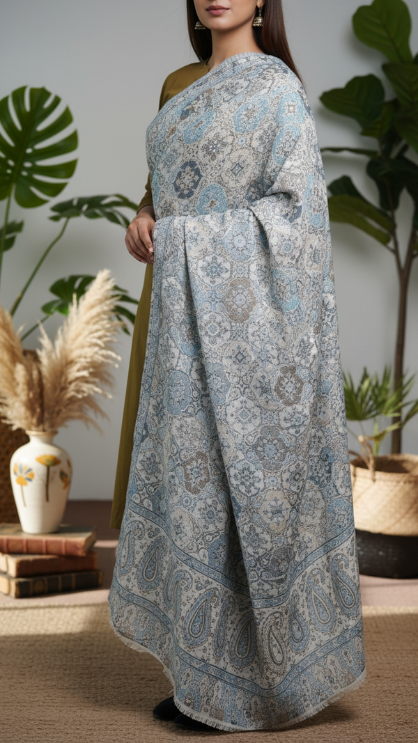 Cream Winter Stole PW5754