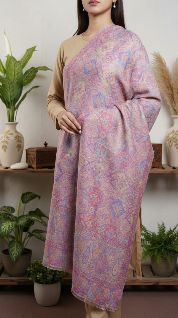 Pink Winter Stole PW5754