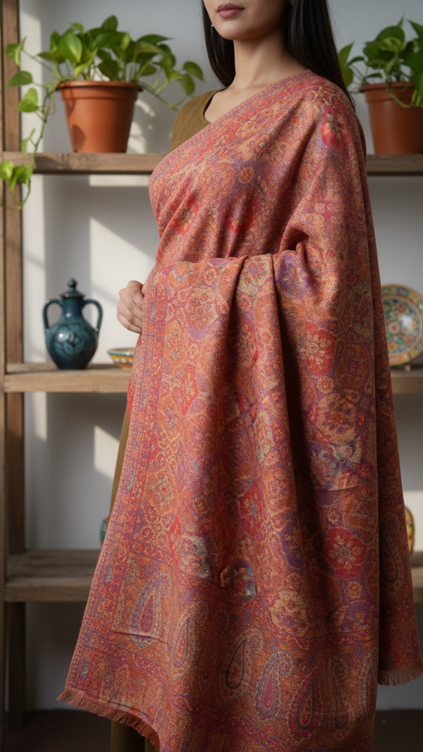 Rust Winter Stole PW5754