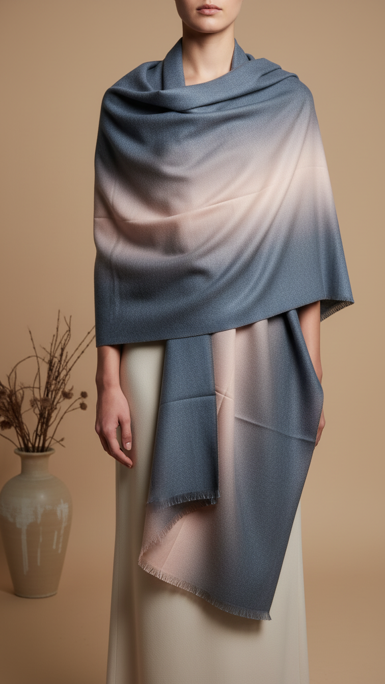 Dk Grey Winter Stole PW5755