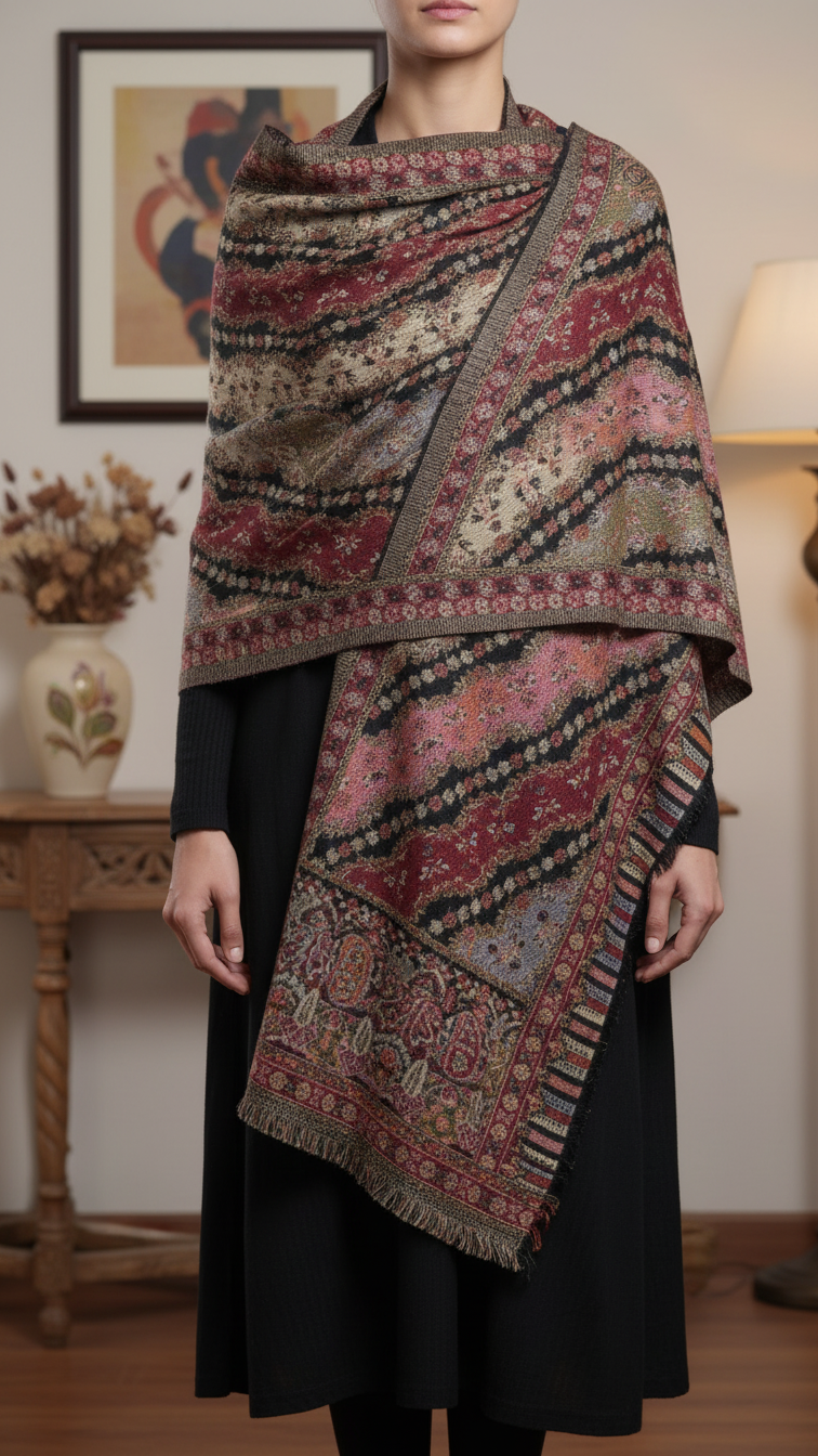 Black Winter Stole PW5756