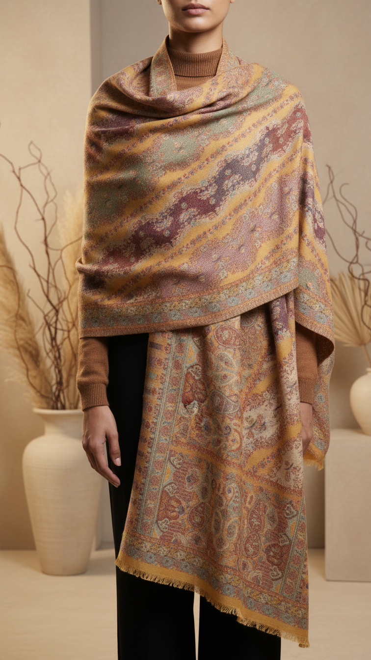 Mustard Winter Stole PW5756