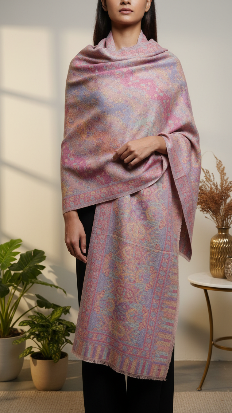 Pink Winter Stole PW5756