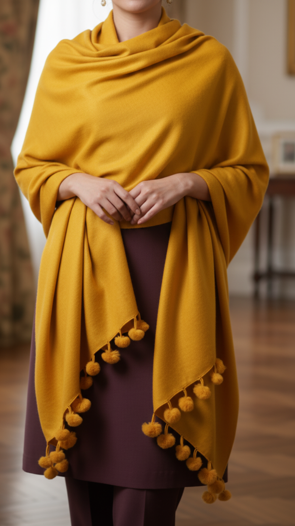 Mustard Winter Stole PW5757