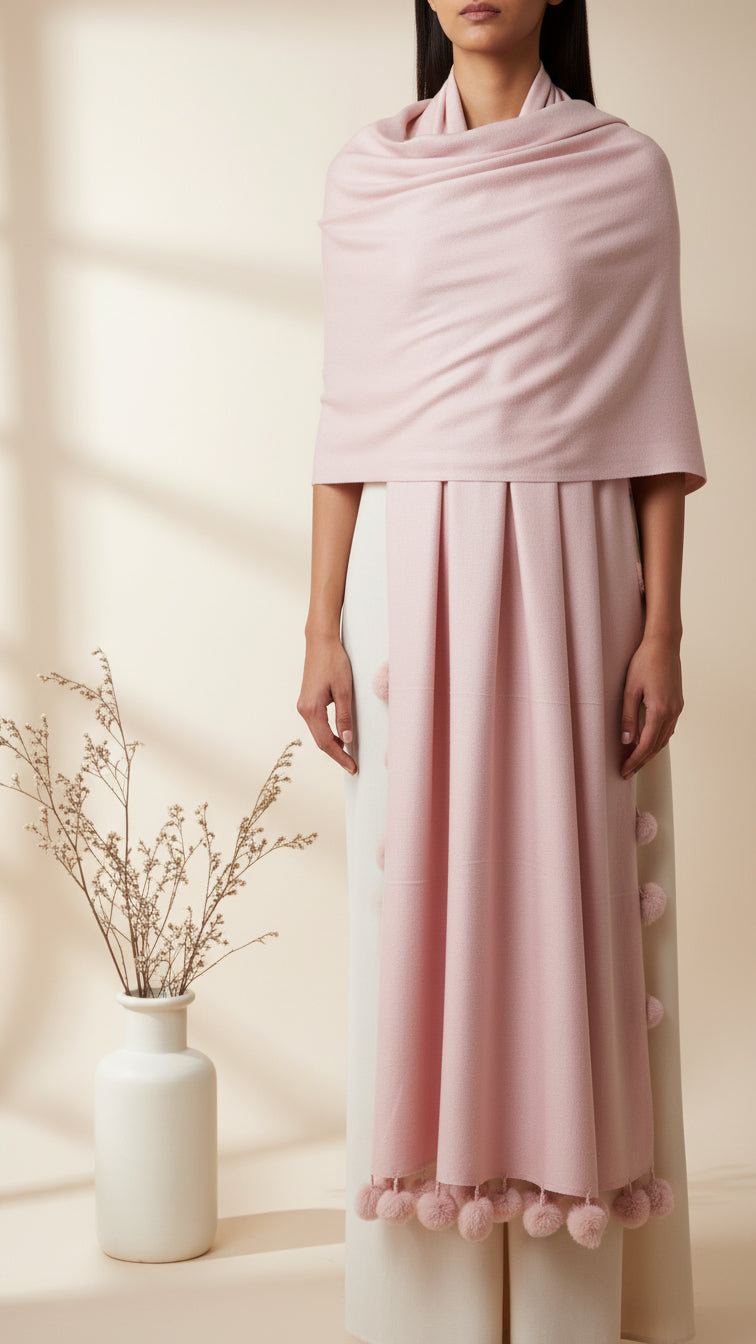 Pink Winter Stole PW5757