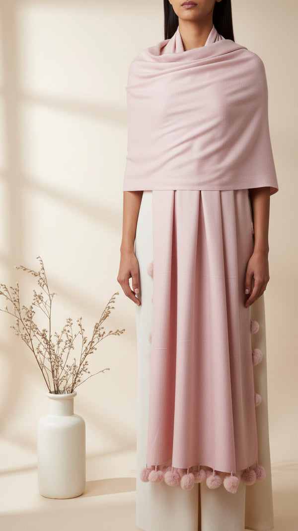 Pink Winter Stole PW5757