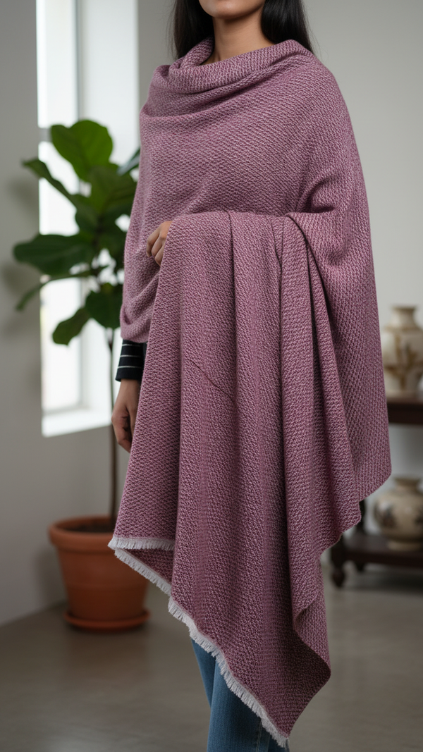 Maroon Winter Stole PW5758