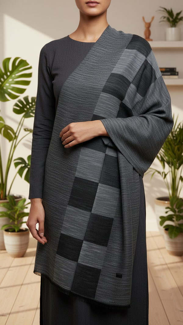 Grey Winter Stole PW5759