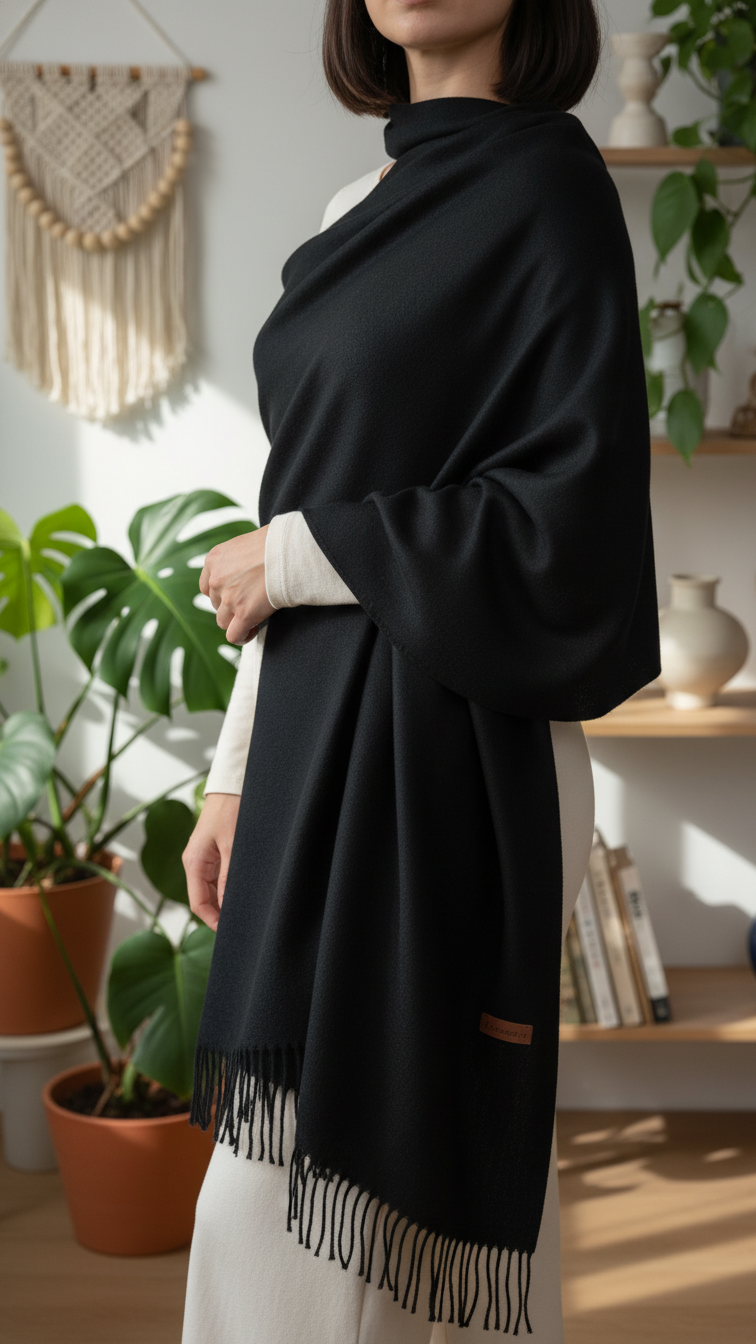 Black Winter Stole PW5760