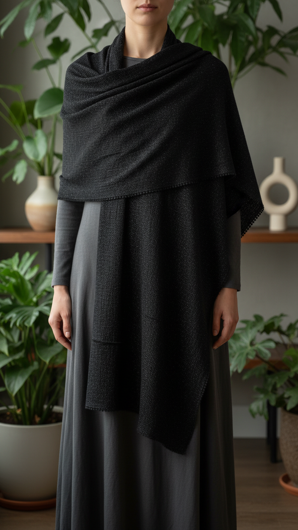 Black Winter Stole PW5763