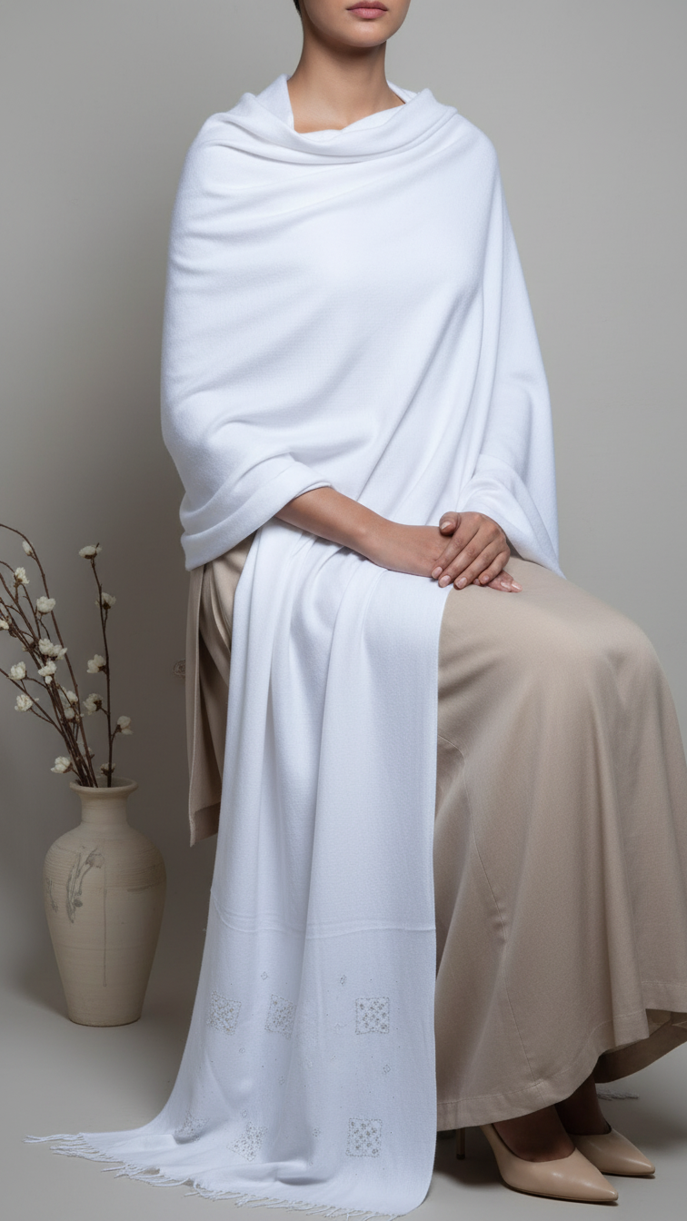 White Winter Stole PW5764