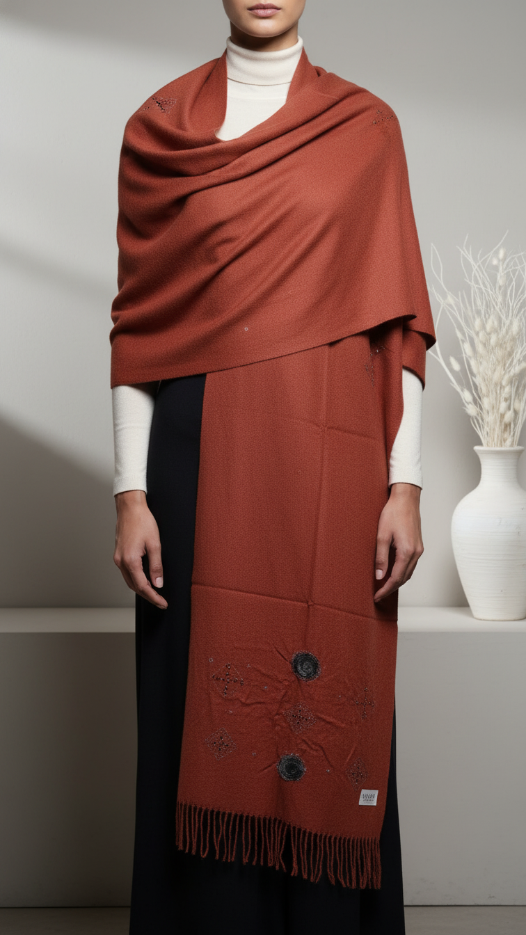 Rust Winter Stole PW5764