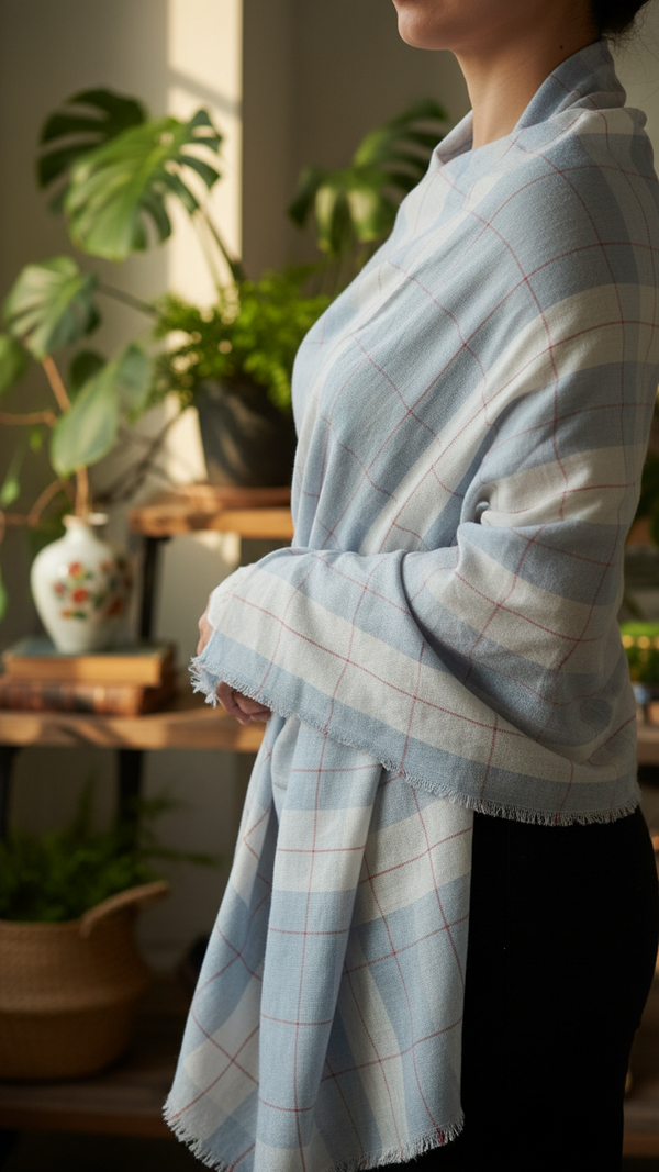 Grey Winter Stole PW5765