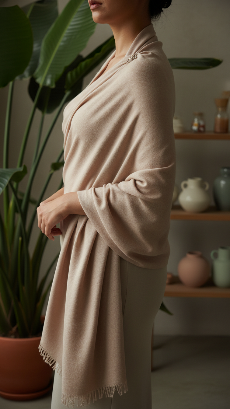 Cream Winter Stole PW5767
