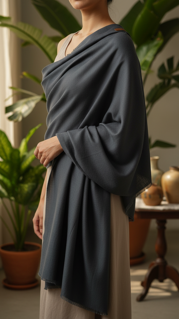 Dk Grey Winter Stole PW5767