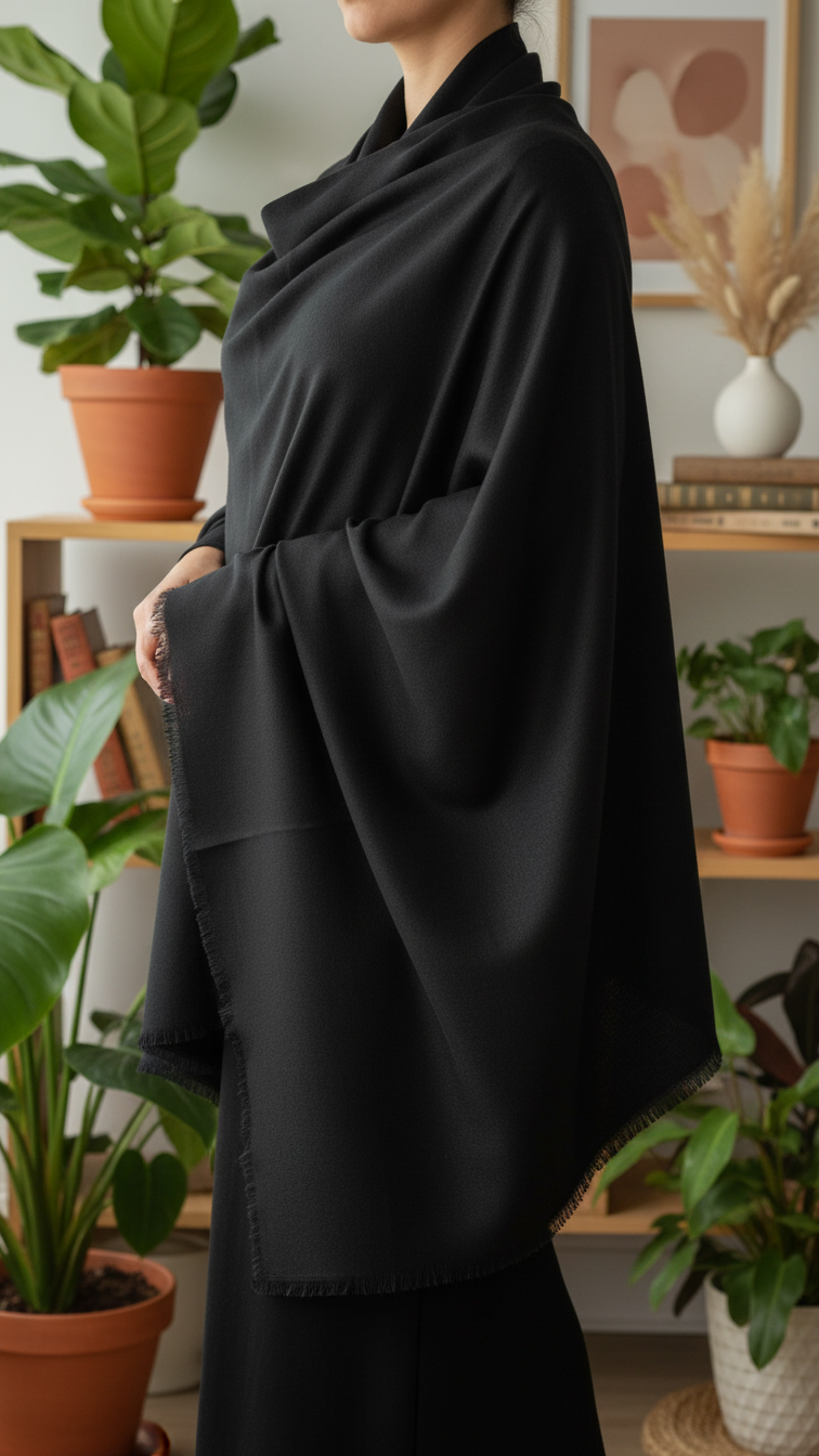 Black Winter Stole PW5768