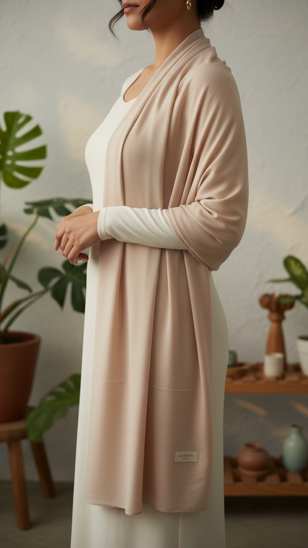 Cream Winter Stole PW5768