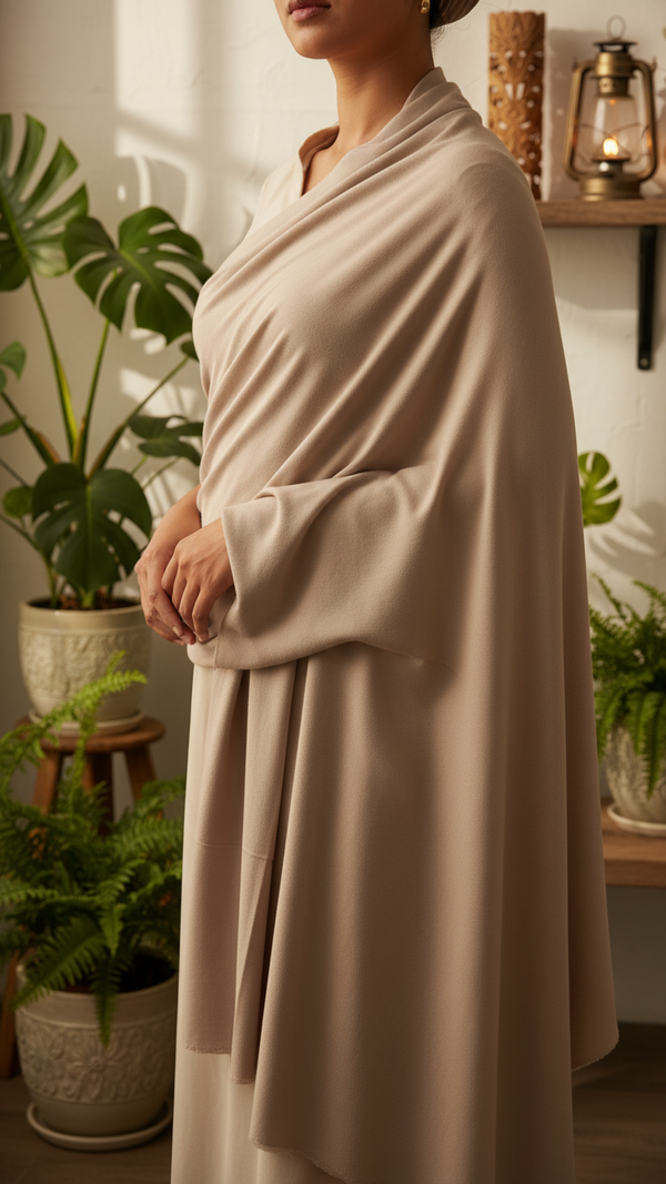 Beige Winter Stole PW5768