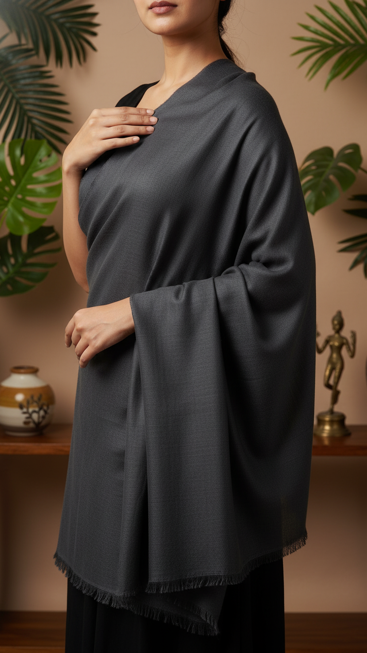 Dk Grey Winter Stole PW5768