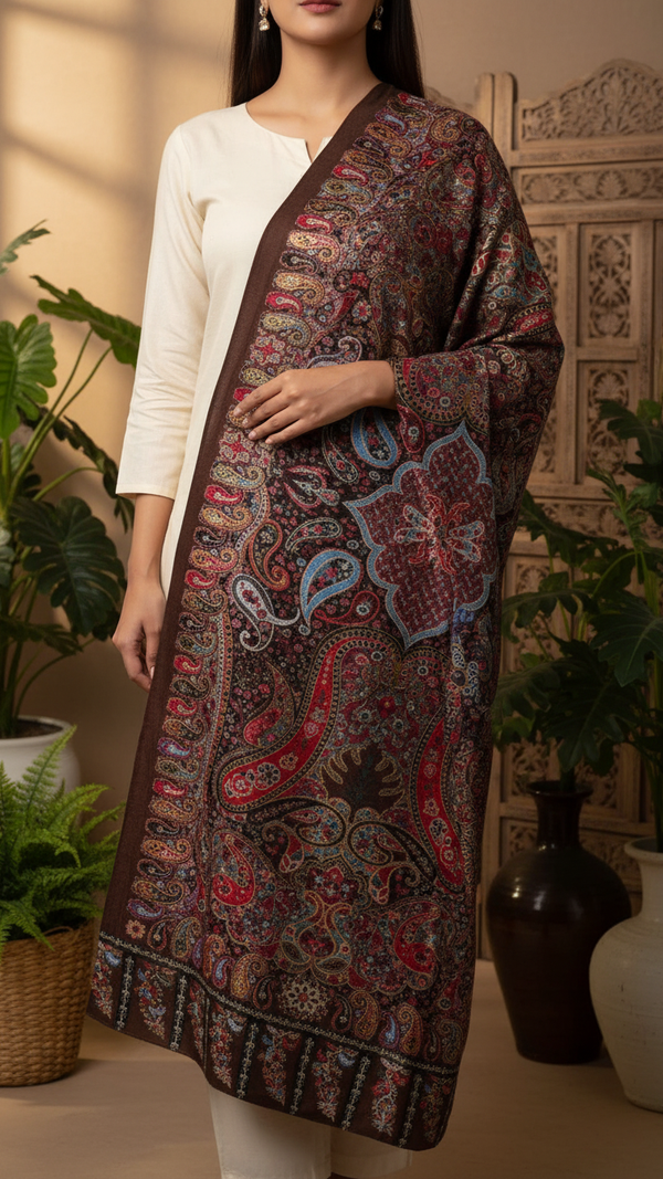 Brown Winter Stole PW5769