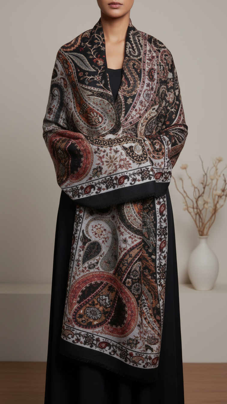 Black Winter Stole PW5770