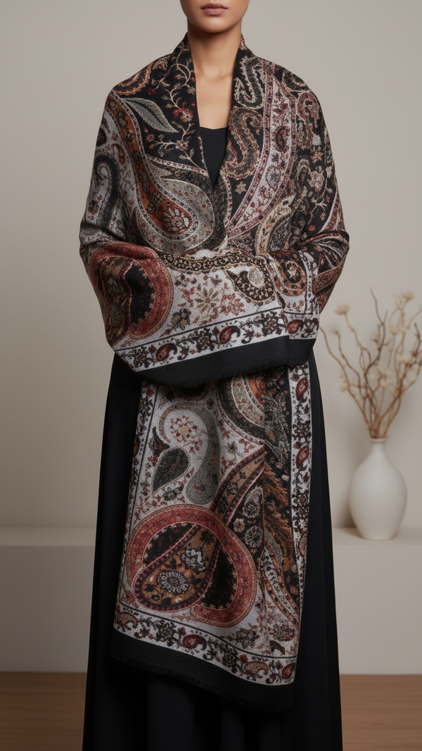 Black Winter Stole PW5770