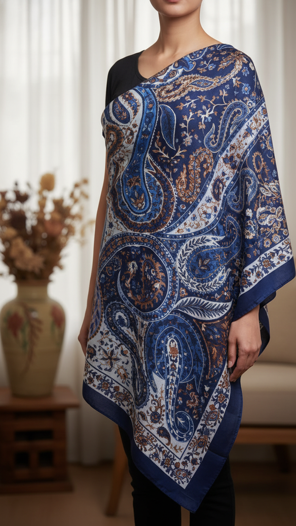 Navy Winter Stole PW5770