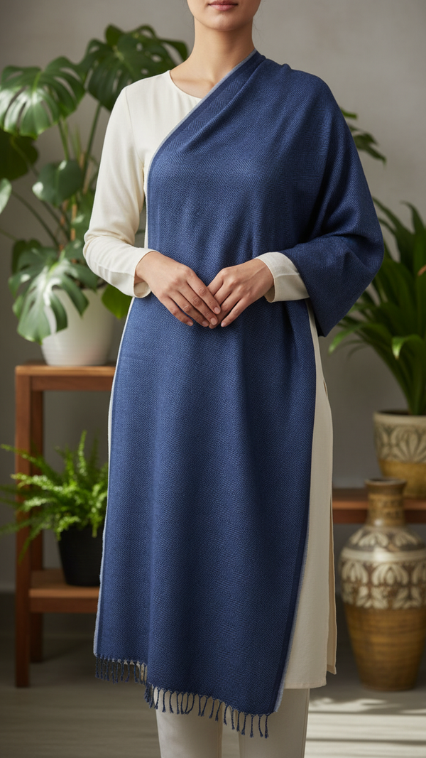 Navy Winter Stole PW5771