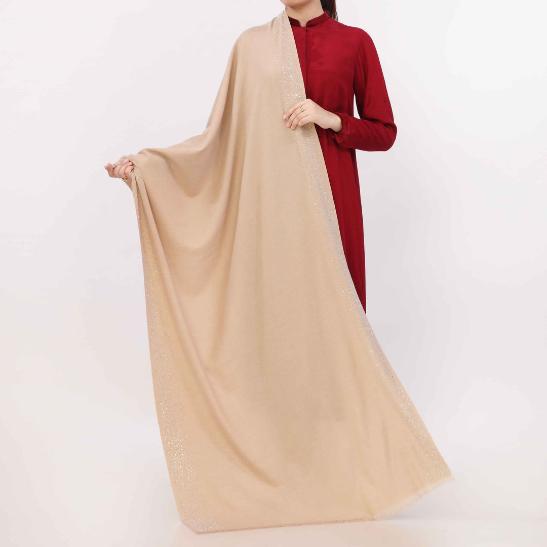 Beige Soft Feel Stole PW5804