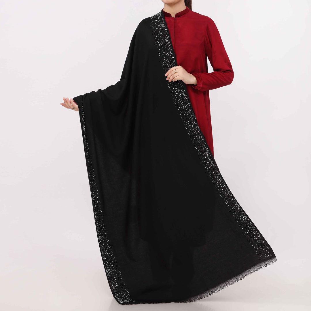 Black Soft Feel Stole PW5805