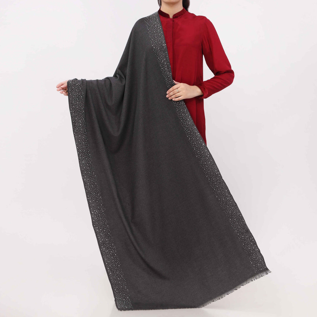 Charcoal Soft Feel Stole PW5806