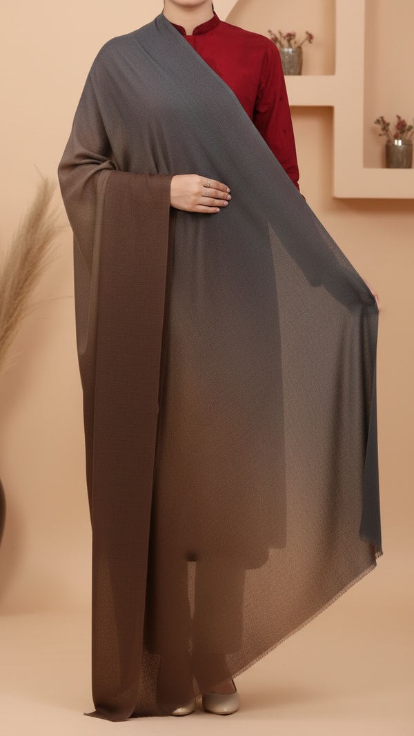 Grey Soft Feel Stole PW5809