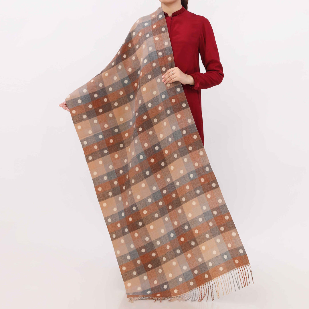 Rust Double Side Wearing Stole PW5811