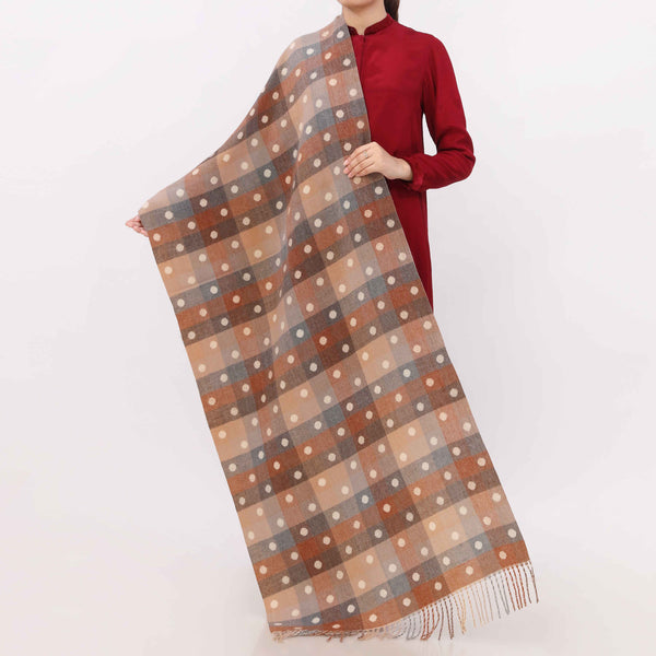 Rust Double Side Wearing Stole PW5811