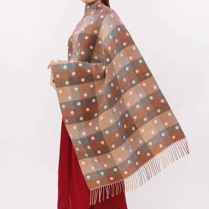 Rust Double Side Wearing Stole PW5811