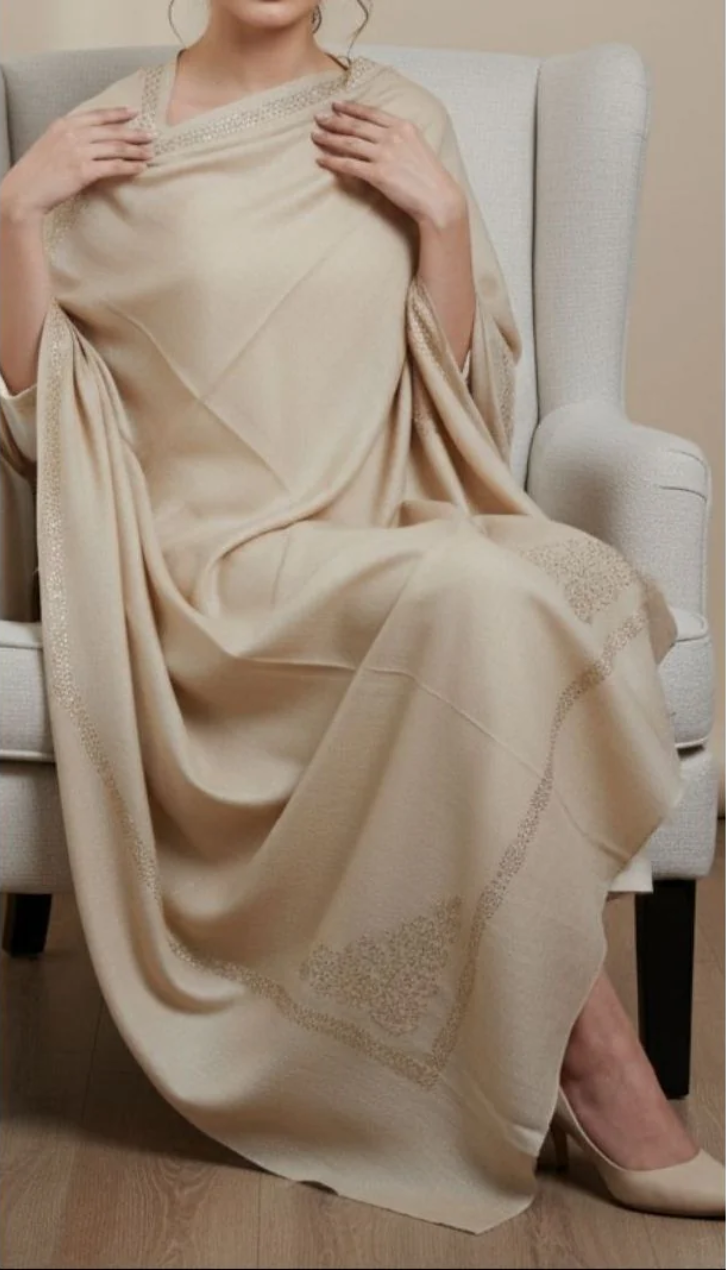 Beige Winter Shawl PW5818