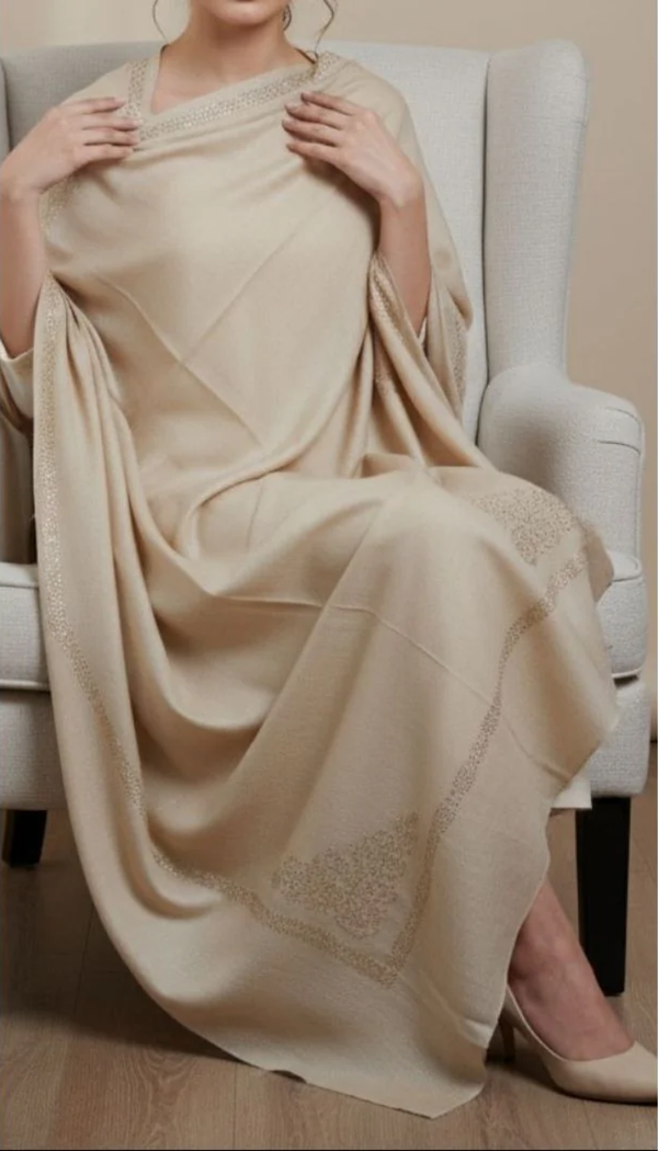 Beige Winter Shawl PW5818