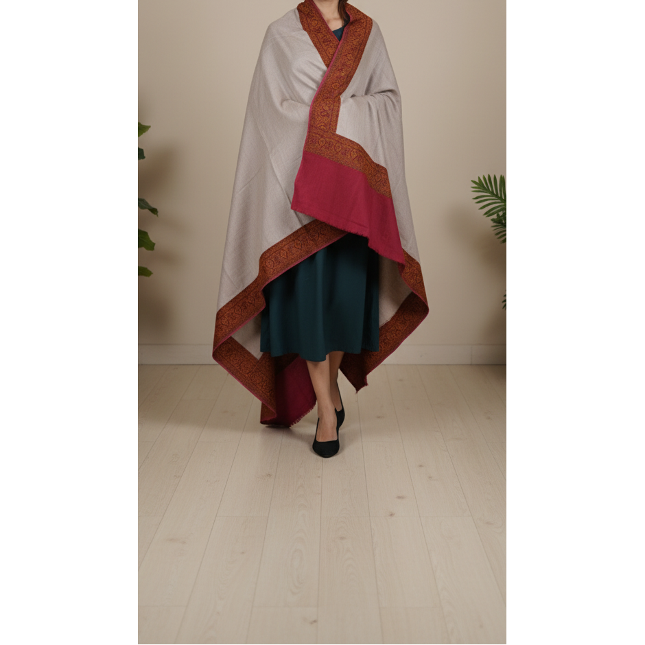 Beige Winter Shawl PW5848