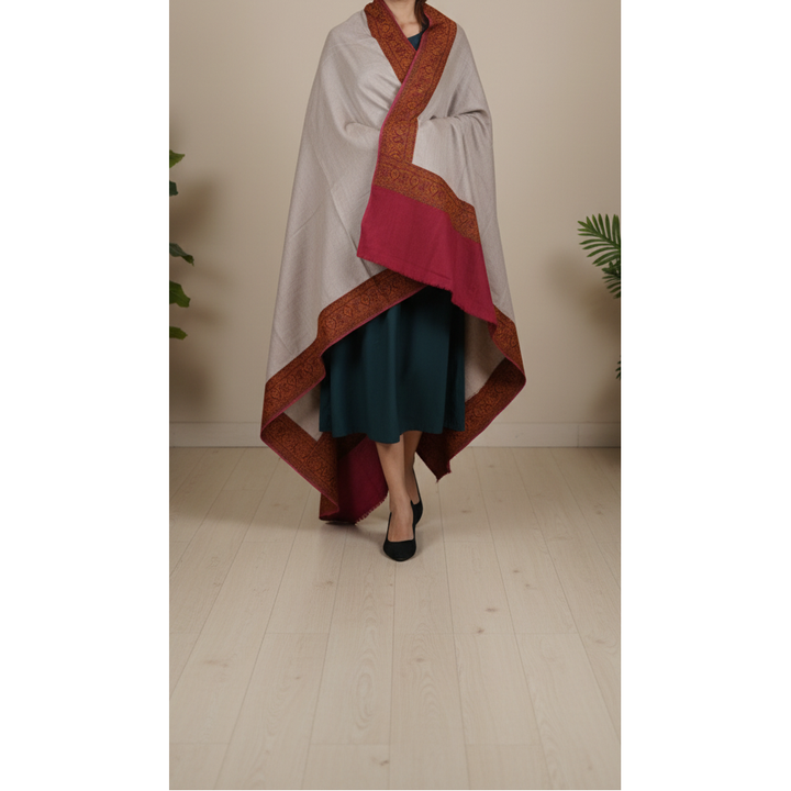 Beige Winter Shawl PW5848
