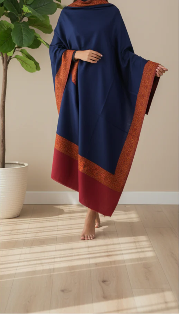 Blue Winter Shawl PW5851