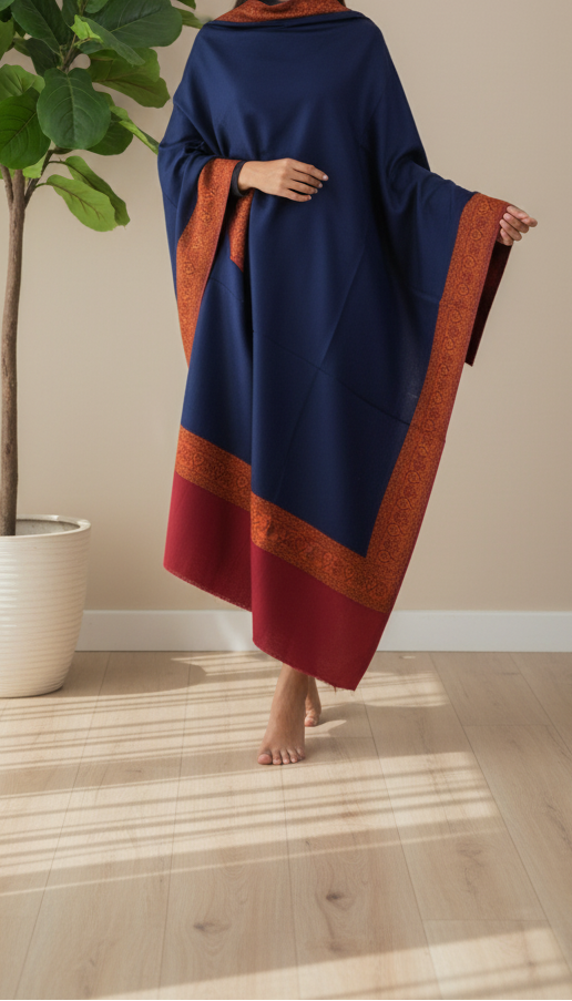 Blue Winter Shawl PW5851