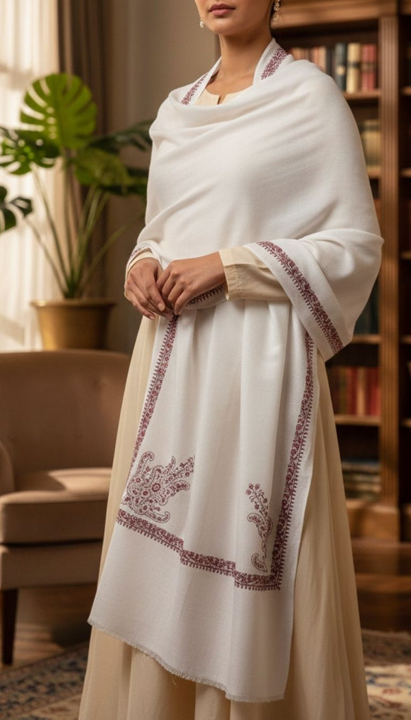 White Winter Shawl PW5856