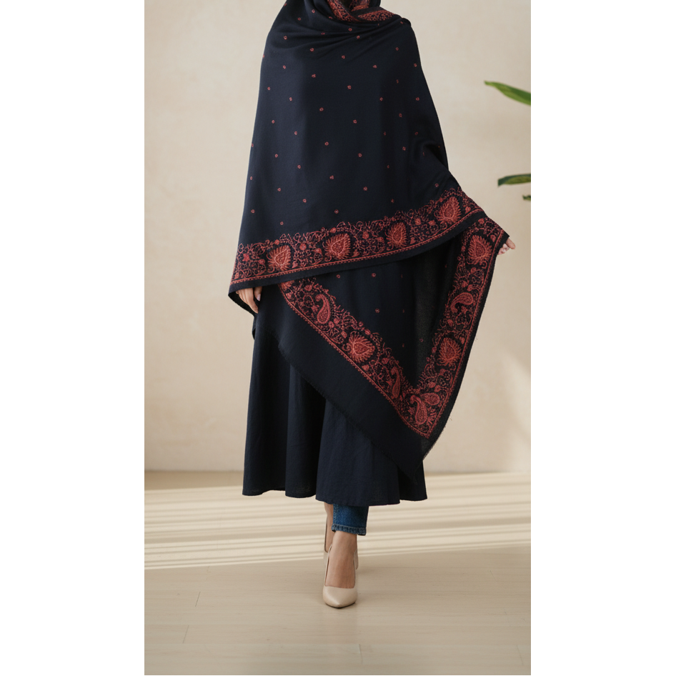 Black Winter Shawl PW5859