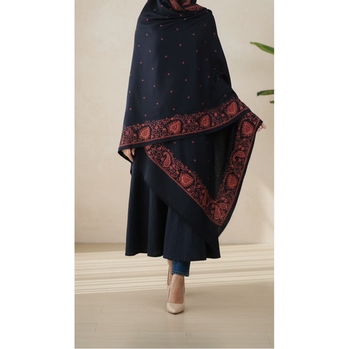 Black Winter Shawl PW5859