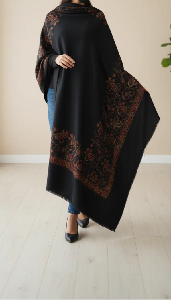 Black Winter Shawl PW5865