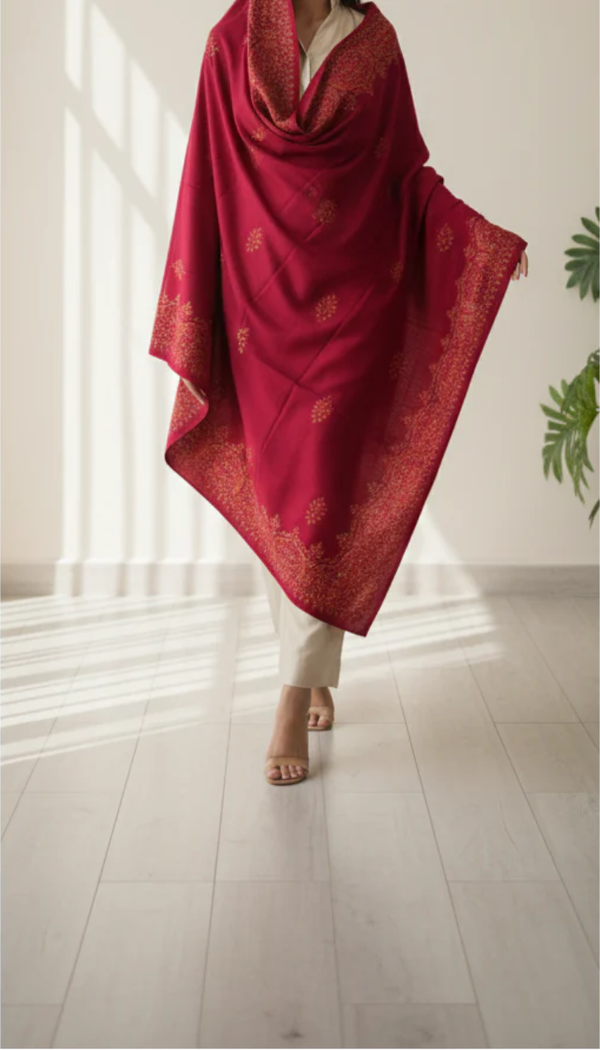 Maroon Winter Shawl PW5868
